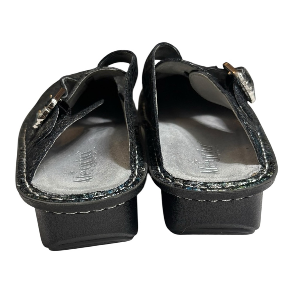 Alegria Classic Clogs Multicolor Leather Slip-On with Buckle Womens Size 9.5 - Picture 4 of 15